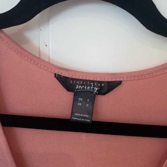 Streetwear Society Pink Long Sleeve Top - Picture 3 of 4